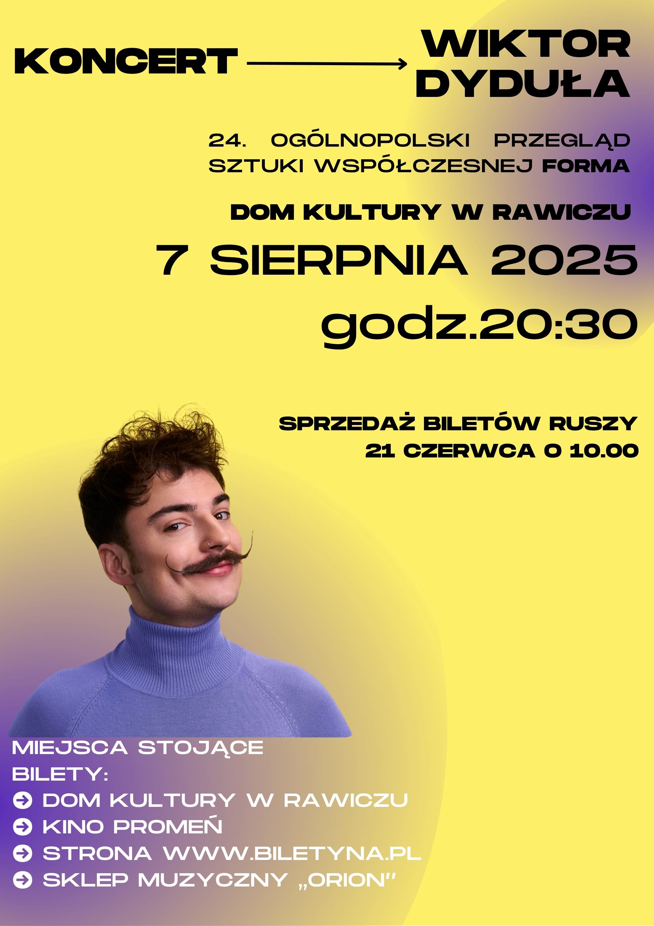 MIEJSCA STOJĄCE BILETY DOSTĘPNE W DOMU KULTURY W RAWICZU KINIE PROMEŃ STRONIE BILETYNA GKLU