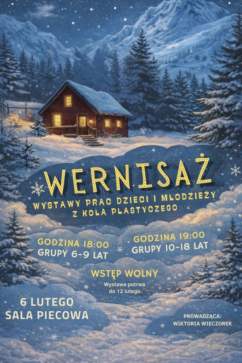 WERNISAŻ WYSTAWY PRAC DZIECI I MŁODZIEŻY Z KOŁA PLASTYCZEGO
