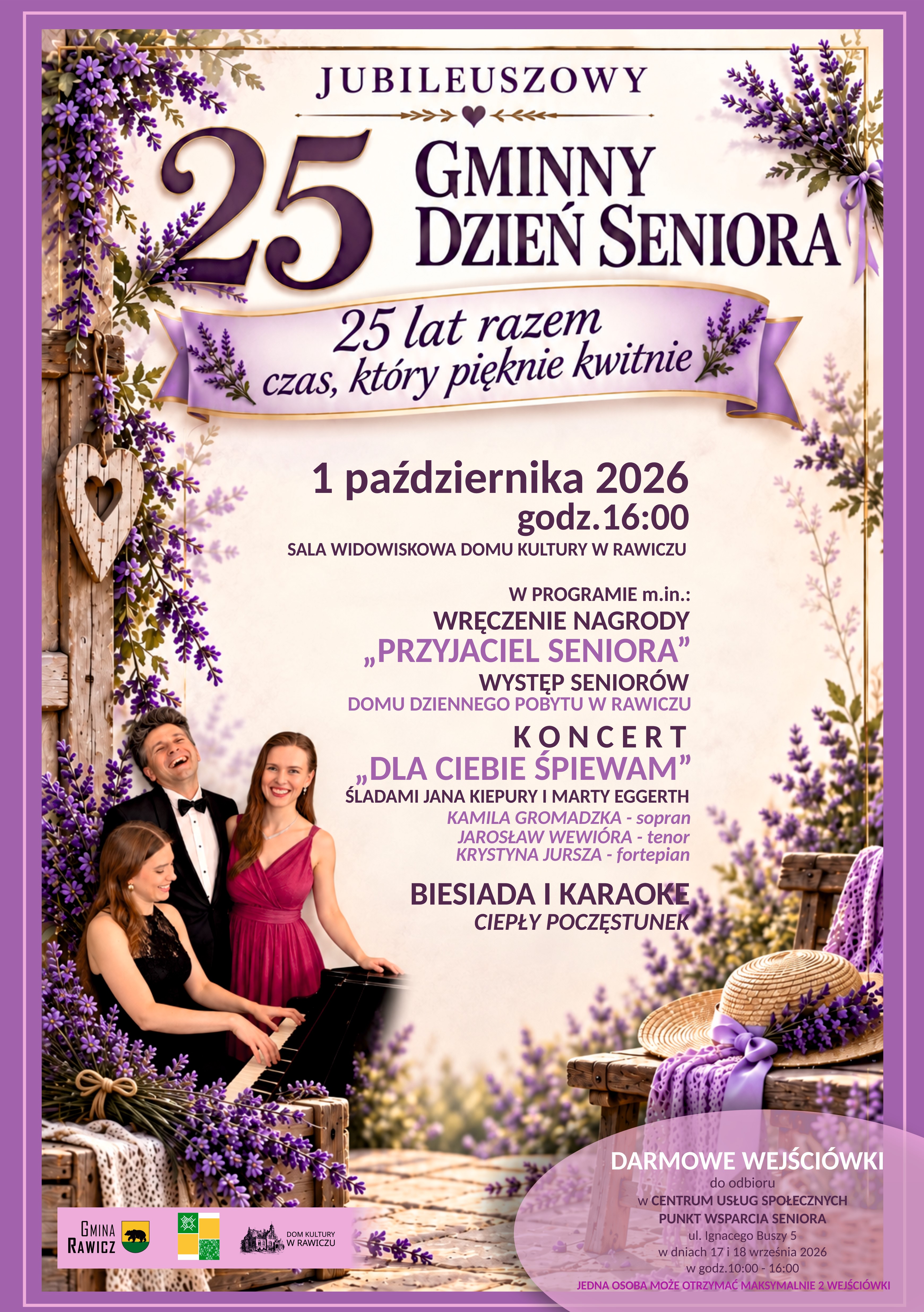 plakat 25 gminny dzień seniora